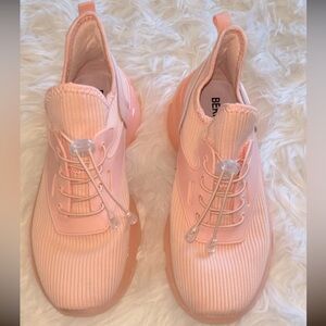 Pink Stretch Slip on sneakers, wide feet friendly- size 10